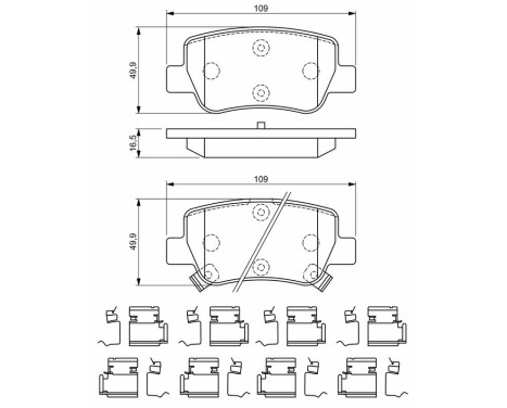 Brake pads BP1922 Bosch, Image 8