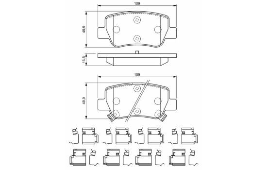 Brake pads BP1922 Bosch, Image 8