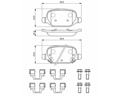 Brake pads BP1924 Bosch, Image 8