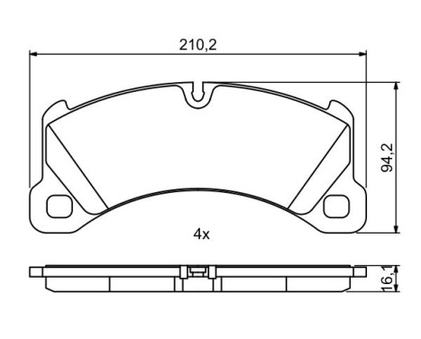Brake pads BP1931 Bosch, Image 3