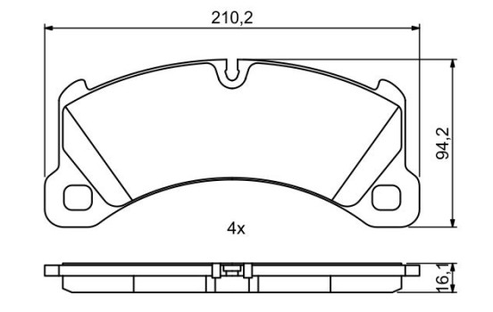 Brake pads BP1931 Bosch, Image 3