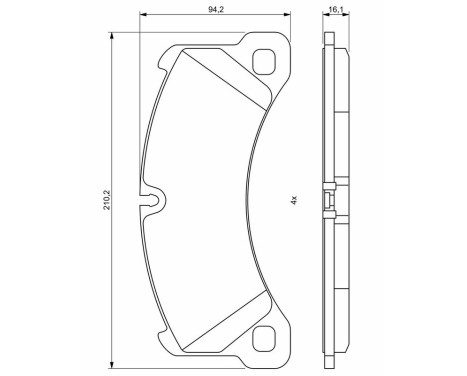 Brake pads BP1931 Bosch, Image 8