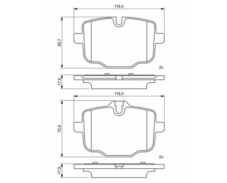 Brake pads BP1933 Bosch, Image 8