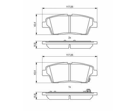 Brake pads BP1940 Bosch, Image 8