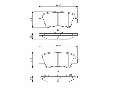 Brake pads BP1942 Bosch, Image 8