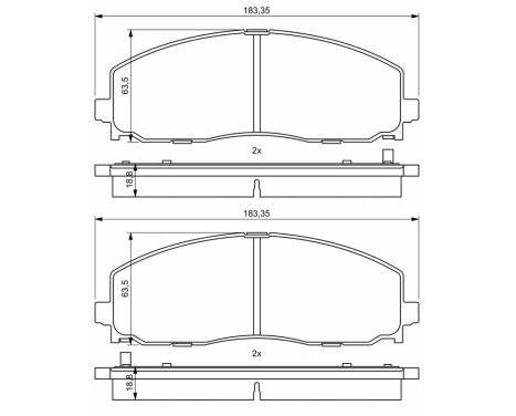 Brake pads BP1943 Bosch, Image 8