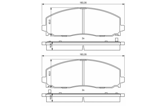 Brake pads BP1943 Bosch, Image 8