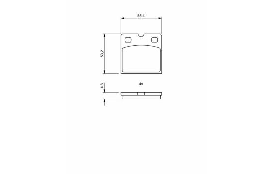 Brake pads BP1949 Bosch, Image 8