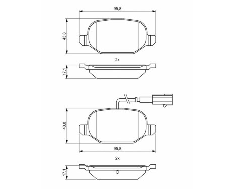 Brake pads BP1950 Bosch, Image 8