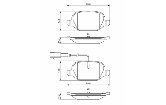 Brake pads BP1953 Bosch, Image 8