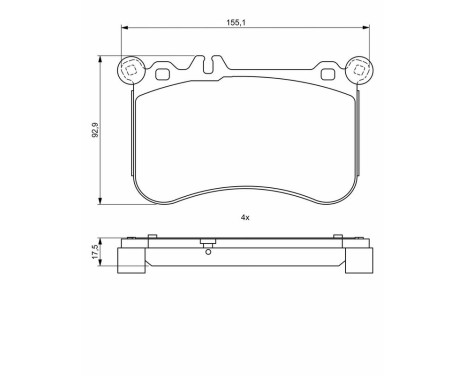 Brake pads BP1954 Bosch, Image 8