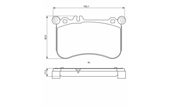 Brake pads BP1954 Bosch, Image 8