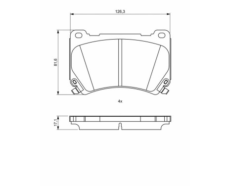 Brake pads BP1955 Bosch, Image 8