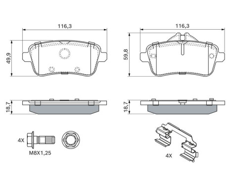Brake pads BP1957 Bosch, Image 7