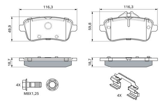 Brake pads BP1957 Bosch, Image 7
