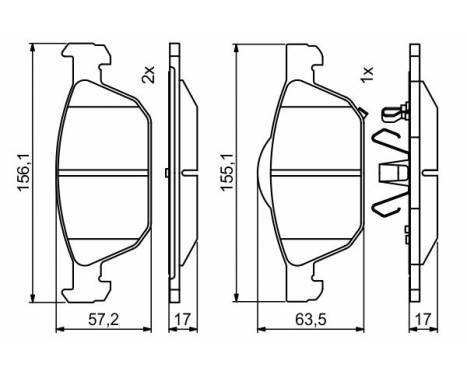 Brake pads BP1959 Bosch, Image 8