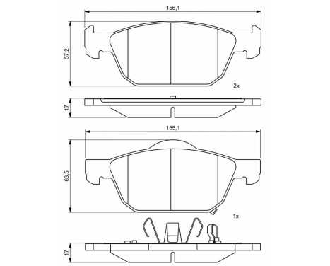 Brake pads BP1959 Bosch, Image 9