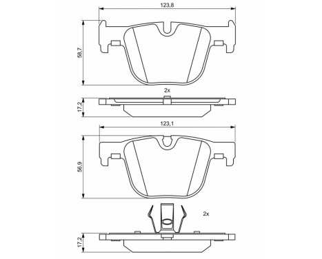 Brake pads BP1960 Bosch, Image 8
