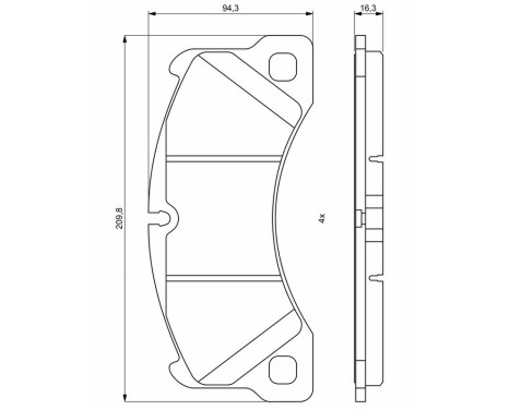 Brake pads BP1961 Bosch, Image 8