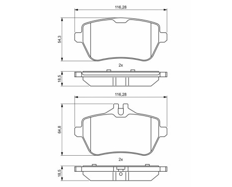 Brake pads BP1964 Bosch, Image 8
