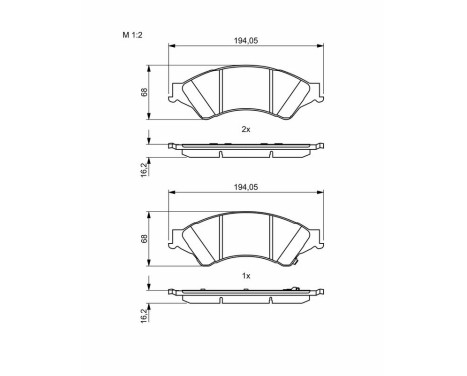 Brake pads BP1965 Bosch, Image 8