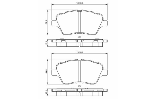 Brake pads BP1966 Bosch, Image 8
