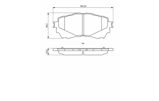 Brake pads BP1967 Bosch, Image 8