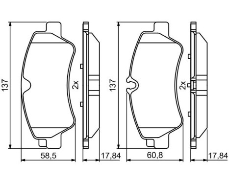 Brake pads BP1970 Bosch, Image 3