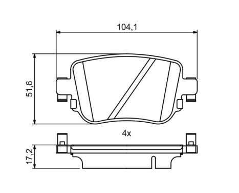 Brake pads BP1971 Bosch, Image 5