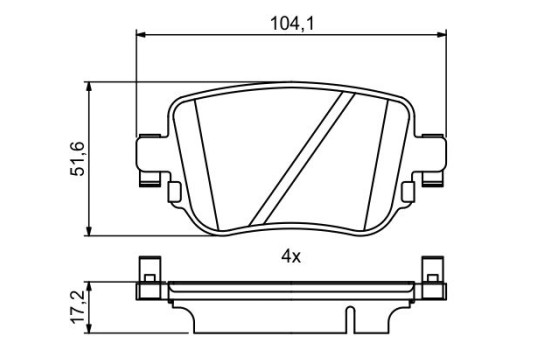 Brake pads BP1971 Bosch, Image 5