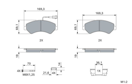 Brake pads BP1973 Bosch, Image 5