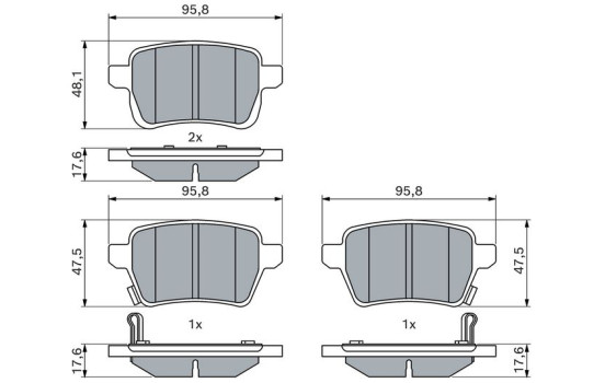 Brake pads BP1976 Bosch, Image 5