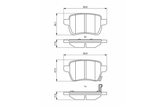 Brake pads BP1976 Bosch, Image 8