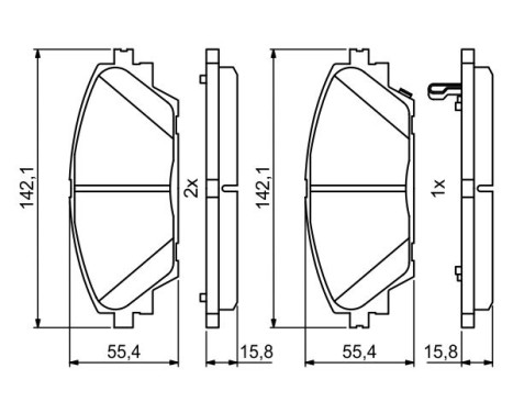 Brake pads BP1978 Bosch, Image 7
