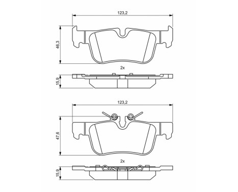 Brake pads BP1986 Bosch, Image 8
