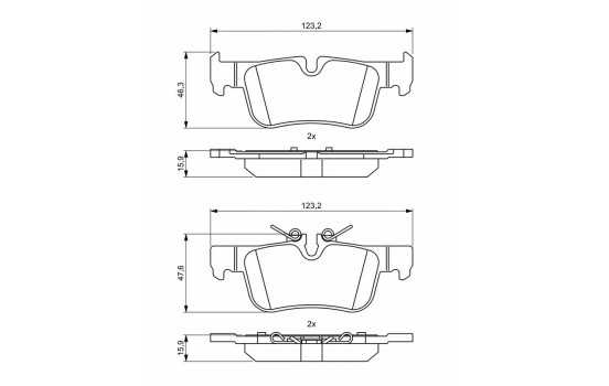 Brake pads BP1986 Bosch, Image 8