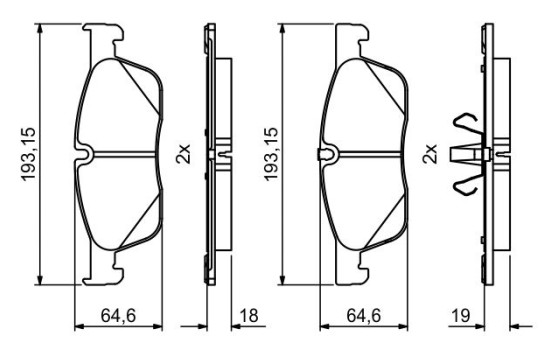 Brake pads BP1992 Bosch, Image 7