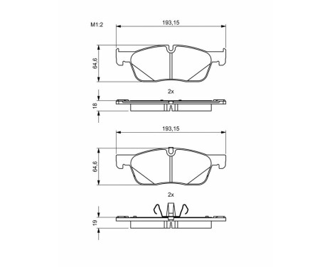 Brake pads BP1992 Bosch, Image 8
