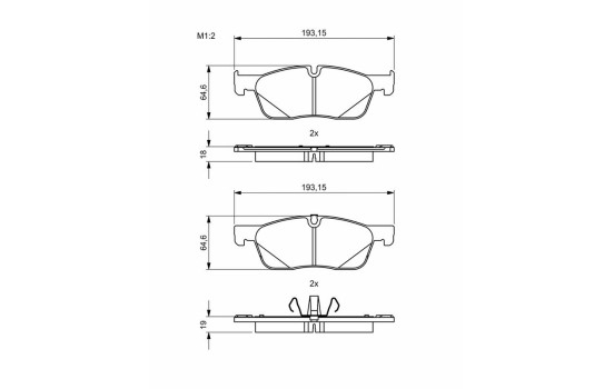 Brake pads BP1992 Bosch, Image 8
