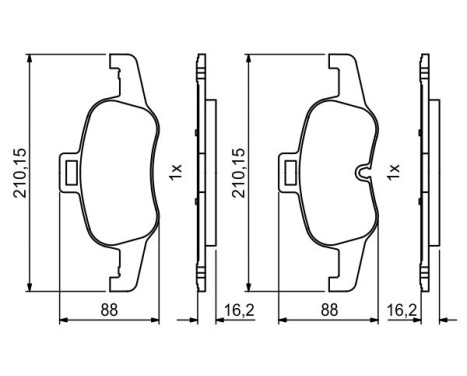 Brake pads BP1994 Bosch, Image 5