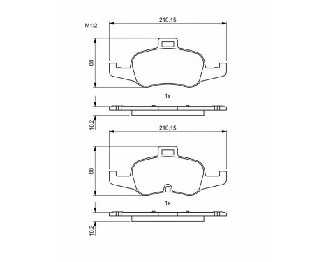 Brake pads BP1994 Bosch, Image 8