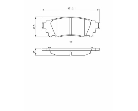 Brake pads BP1996 Bosch, Image 8