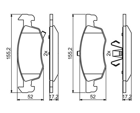 Brake pads BP1998 Bosch, Image 6