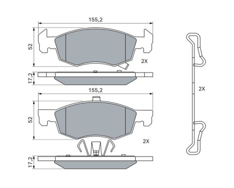 Brake pads BP1998 Bosch, Image 7