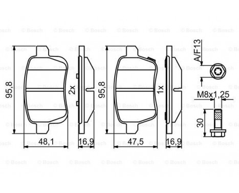 Brake pads BP1999 Bosch, Image 7
