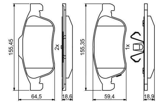 Brake pads BP2000 Bosch, Image 6