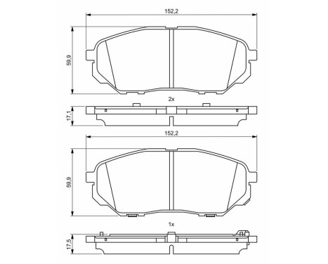 Brake pads BP2001 Bosch, Image 8