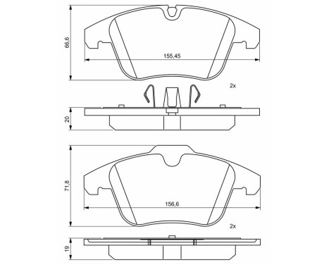 Brake pads BP2004 Bosch, Image 8