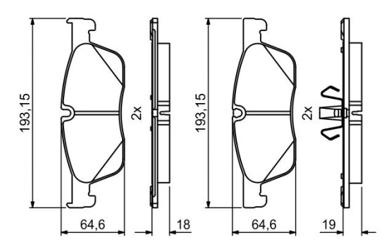 Brake pads BP2005 Bosch, Image 6