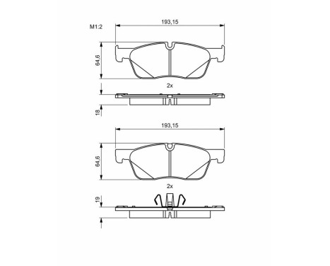 Brake pads BP2005 Bosch, Image 8